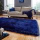 Modern Navy Blue Shaggy Rug